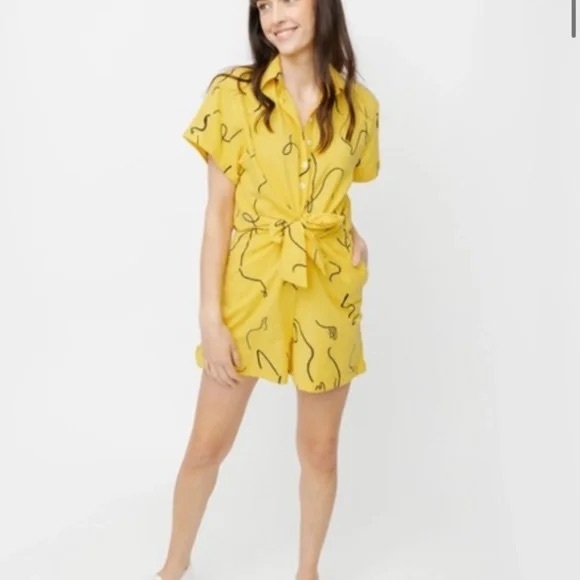 Smash+Tess Tie-Front Romper - Picture 1 of 4